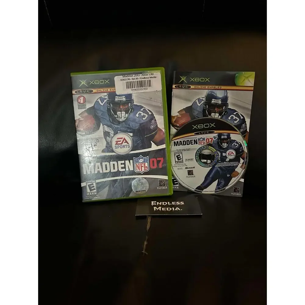 Madden 2007 Microsoft Xbox CIB Video Game